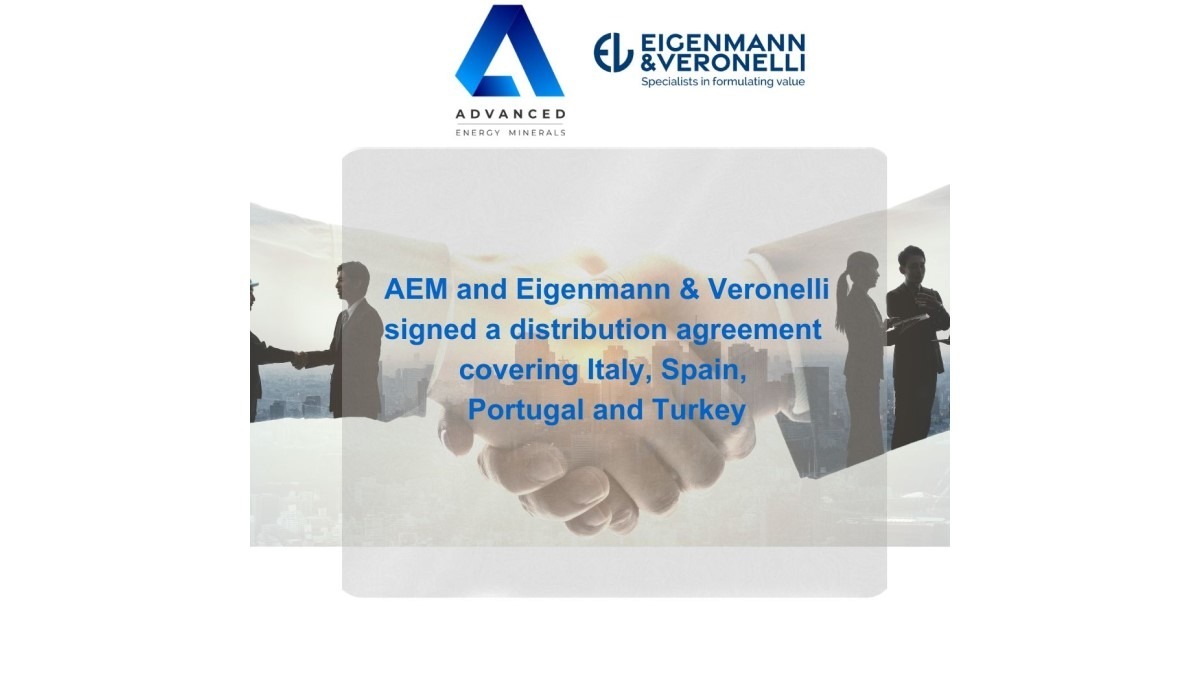 AEM ﻿and Eigenmann & Veronelli signed a distribution agreement covering Italy, Spain, Portugal and Turkey