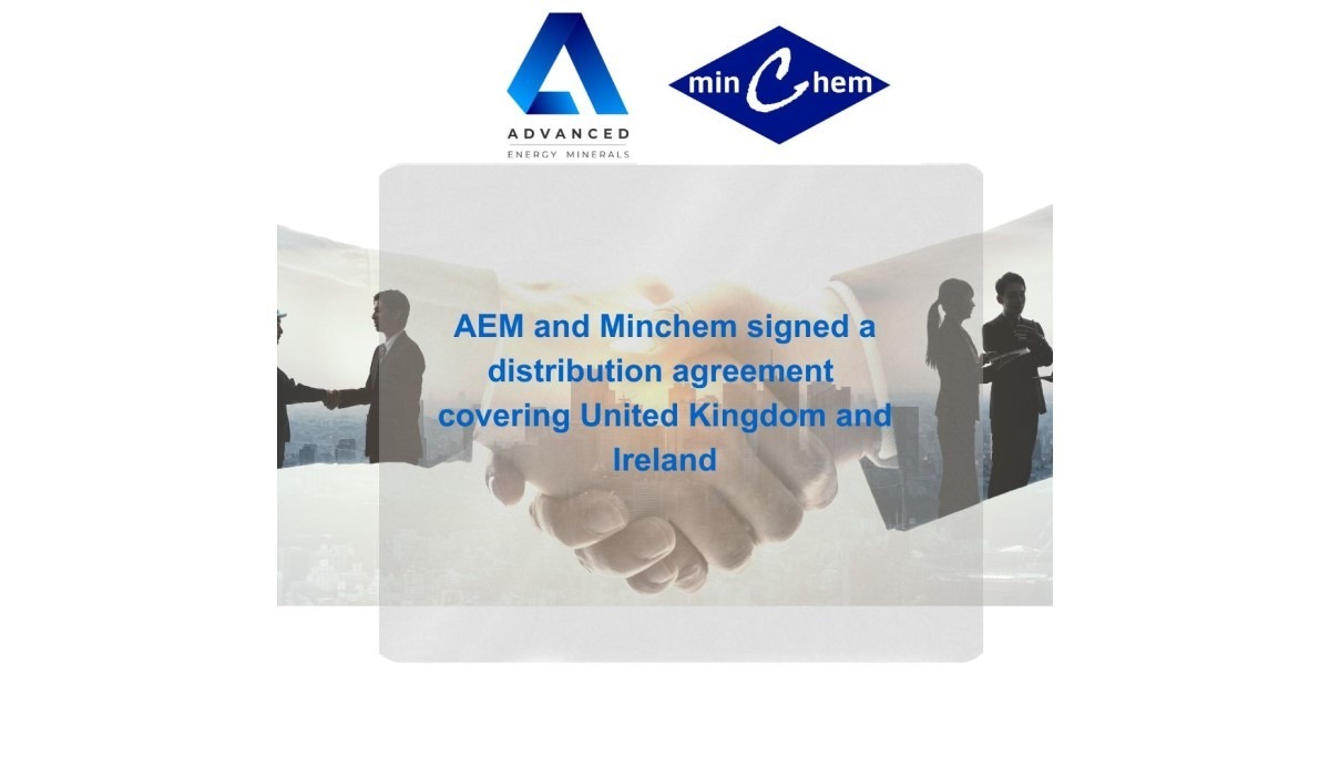AEM and Minchem signed a distribution agreement covering United Kingdom and Ireland